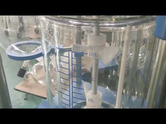 304 Paslanmaz Çelik Laboratuvar Cam Reaktörü, Cam Basınç Reaktörü Mini Tek Katmanlı